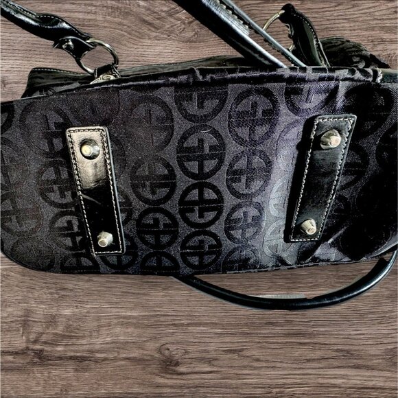 GIANI BERNINI WOMENS MULTI POCKETS PURSE SHOULDER BAG BLACK * SEE LAST 3 PHOTOS* - Picture 9 of 13